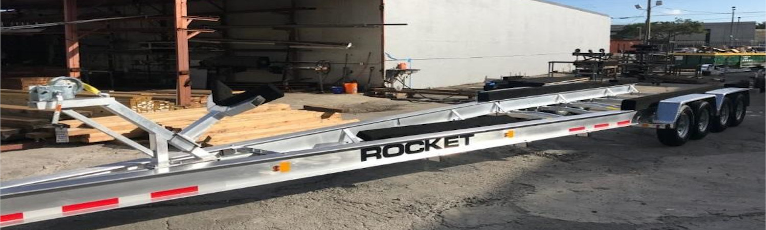 2018 Rocket Aluminum Trailer Quad Axle for sale in Glenn’s Trailer Sales, Stuart, Florida